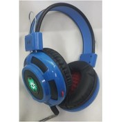 Resim SIGHTZER Kubite F15 Işıklı Bilgisayar Kulaklığı Usb Ve 3.5 Mm Jack Girişli Mavi 
