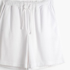Resim Terry Flow Cotton Erkek Şort - Beyaz / S-M 