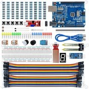 Resim Chuangyinshop Arduino Başlangıç Seti Ch340 Uno R3 Eğitim Seti Breadboard Jumper Kablolar 