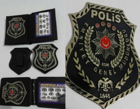 Resim POLİS - CÜZDANI+KEMER ROZETI-AL.3LÜ SET-SIVILE SATILMAZ 