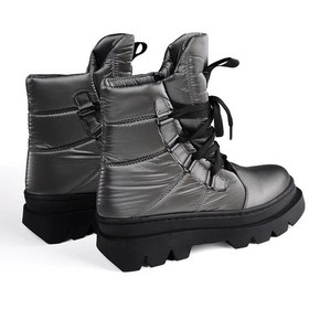 Resim Durable Gümüş Kadın Paraşüt Kumaşlı Kalın Tabanlı Kar Botu Gümüş 