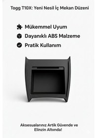 Resim Togg T10x Ön Konsol Ara Saklama Kutusu: Kusursuz Düzen Ve Ekstra Fonksiyonellik 