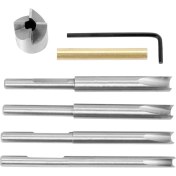 Resim Pdrplnt 3/4 Inç Kesme Kafalı Kalem Kırpma Sistemi, 7mm, 8mm, 3/8 Inç, 10MM Pilot Şaftlar, Kalem Değirmeni Kırpma Seti (Yurt Dışından) 