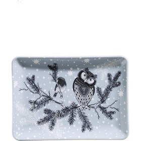 Resim Kütahya Porselen Snowy 18x13 3 Parça Düz Tabak 