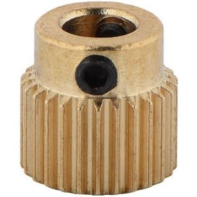 Resim Koodmax 5 Adet Mk8 Extruder 40 Diş 5mm Pirinç Özel Tel Besleme Ekstrüzyon Tekerleği Dişlisi 