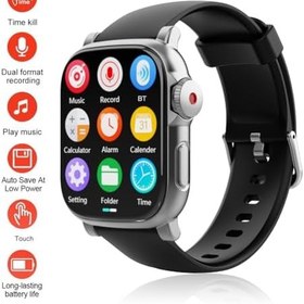 Resim MP3 Çalar İzle BT 5.4 Dokunmatik Ekran Müzik Çalar ile Dahili Hoparlör Ses Kaydedici Spor Koşu Spor Salonu için 