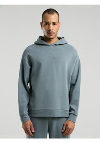 Resim Everlast Ever Relaxed Comfort Kapüşonlu Gri Erkek Sweatshirt Gri 