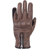 Resim The Biker Jeans Retro Brown Korumalı Motosiklet Deri Eldiveni 