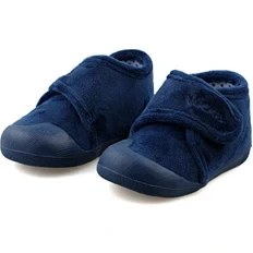 Resim Vicco Color Bebe Panduf Erkek Çocuk İçin Lacivert Tekstil ve Poliüretan Taban ile Rahat Kullanım 