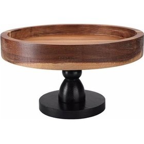 Resim Porland Acacian Ayaklı Sunum Tabağı 24 Cm 