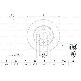 Resim Opel Corsa C 1.7Cdtı 2003-2006 Bosch Arka Disk 2 Adet 