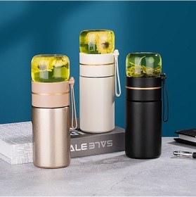 Resim 739 316 Paslanmaz Çelik Çay Bardağı Termos Bardak Beyaz 