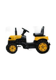 Resim Pedallı Traktör Römorklu Sarı 