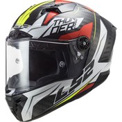 Resim LS2 Thunder Chase Beyaz-Kırmızı Full Face Motosiklet Kaski 