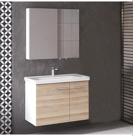 Resim Denko Terra 80 Cm Mdf Banyo Dolabı Takımı (Boy Dolabı Hariç) Çok Renkli 