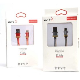Resim Siyah-gold Poro Micro Usb Kablo 1m-zore 