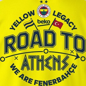 Resim Fenerbahçe Sarı Basketbol Final Four 2026 Tshirt - Sarı / M 
