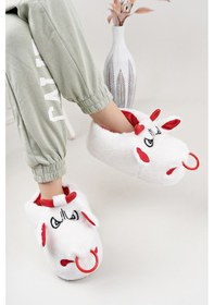 Resim Devida Yumuşak Taban Sevimli Hayvan Panduf Beyaz Beyaz 