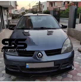 Resim Renault Clio 2 Uyumlu Piano Black Kaput Üstü Havalandırma Izgarası 