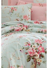 Resim Doğal Pike Baskılı Mega King 230x260cm Alanur Mint Mint 