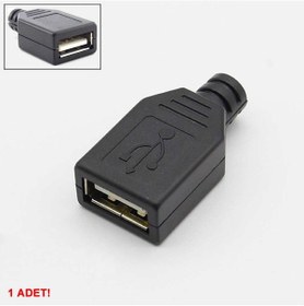 Resim Kutulu Usb Type A Dişi Soket Usb 2.0 4 Pin Plastik Kapak Dıy Tip Elektronik 