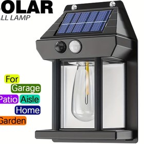 Resim 1 adet EcoSmart Güneş Enerjili Duvar Lambası, Hareket Sensörlü, 3 Modlu LED Endüksiyon Feneri, Plastik Gölgelik, Güneş Enerjili Lityum Batarya, Düşük Gerilimli Dış Mekan Aydınlatması, Bahçe, Teras, Garaj, Ev Dekoru için 