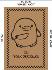 Resim duha trend 35x50 120 Gr. Kraft Kağıt Oto Paspası Civciv 100 Adet 