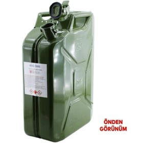 Resim NUBLADO Metal Benzin Bidonu 20 Litre Akaryakıt Mazot Taşıma Doldurma Depolama Bidonu Aktarma Borusu. 