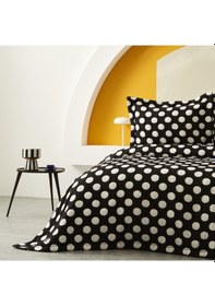 Resim Point Tek Kişilik Yatak Örtüsü Black Siyah 