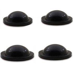 Resim Tify Silikon Kapı Stoperi Siyah 4 Adet Tamponu Kendinden Yapışkanlı Siyah Kapı Kolu Stopu 