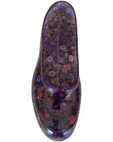 Resim Zenne Çiçekli Bahçe Ve Tarım Kadın Ayakkabısı 36-40 Mürdüm Mürdüm 