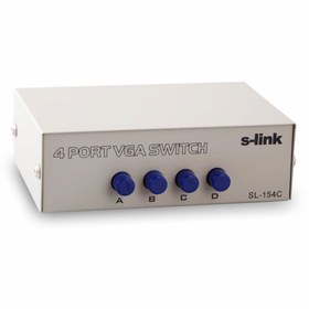 Resim S-Link 4 VGA Monitör Çoklayıcı Switch 