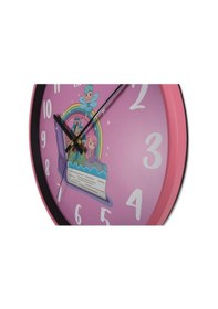 Resim Klik Slim Masal Çocuk Duvar Saati Pembe 