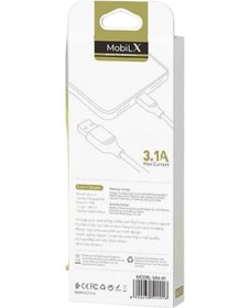 Resim Mobilx Mu-01 Usb To Lightning Şarj Ve Data Kablosu 1m Apple Uyumlu iPhone , 3.1a Hızlı Şarj 