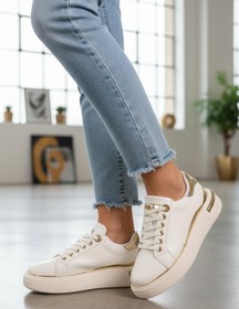 Resim AYAKMOD Lady 029 Z Altın Detaylı Kadın Sneaker 