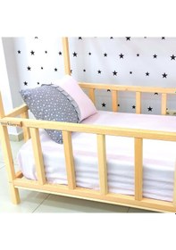 Resim Markaawm Montessori Yatak Istanbul Masif Karyola Doğal Çam 