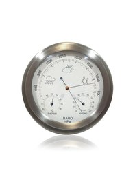 Resim Aek-tech Mekanik İbreli Barometre Metal Gövde Büyük Beyaz 