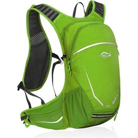 Resim Tenfowee 18l Bisiklet Sırt Çantası - Yeşil Renk, Su Torbasız, 700g, 48x30x14cm, Poliester Malzeme Yeşil 