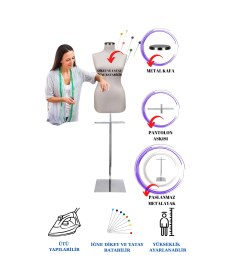 Resim 36 Beden Full Iğne Batabilen Terzi Mankeni Prova Mankeni Vitrin Mankeni Po-01 0013 