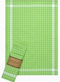 Resim DENİZLİ CONCEPT Kareli 5'li Kurulama Bezi Yeşil 