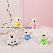 Resim Silver1 Bebek Makine Bebek Sevimli Karikatür Peluş Bebek Çanta Çekicilik Öğrenci Bebek Asılı Anahtar (Yurt Dışından) 