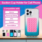 Resim 2 adet Silikon Emme Kupası Telefon Tutucuları - Kaymaz, Güçlü Tutuş, Eller Serbest Kullanım İçin İdeal, Yatak Odaları ve Banyolar İçin Mükemmel, Kayıt ve Fotoğrafçılık İçin Mükemmel, Duş Emme Kupası Tutucu|Canlı Tasarım|Dayanıklı Emme Kupası 