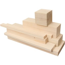 Resim ECS Ahşap Kavak Kereste Çıta Taslak Blok Planyalı Tahta 