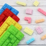Resim Silikon Yapı Taşları Pişirme Seti, Şarj Edilmemiş, DIY Çikolata Şeker Kalıpları, Alçı Döküm Tuğla Şekilleri Tepsisi 