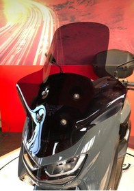 Resim ABV Yamaha N-max Uyumlu El Korumalı Füme Tur Camı 73.5x58 Cm (21-25) Vida Takımı 