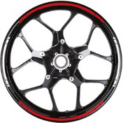 Resim Yazısız Çift Renk Şerit Jant Sticker Modeli 