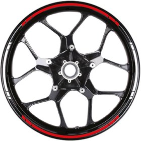 Resim Yazısız Çift Renk Şerit Jant Sticker Modeli 