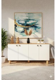 Resim Bohem Çok Amaçlı Konsol,salon Mobilyası Beyaz 