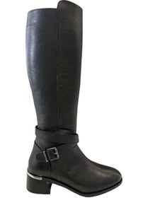 Resim Castle Black CB-97900-1 KADIN DERİ TOPUKLU ÇİZME 