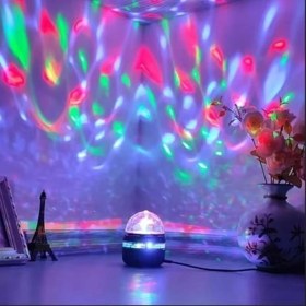 Resim Mini Usb’li Sihirli Rgb LED Disko Topu - Renkli Işık Efekti, Parti ve Eğlence Aksesuarı 
